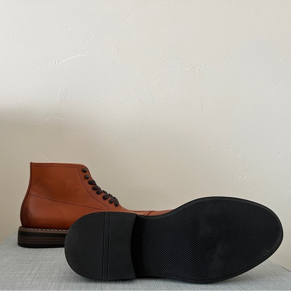 NWT! Banana Republic Men’s Heritage Moc Toe Boot Shoes Brown Leather Sz … - Picture 8 of 9